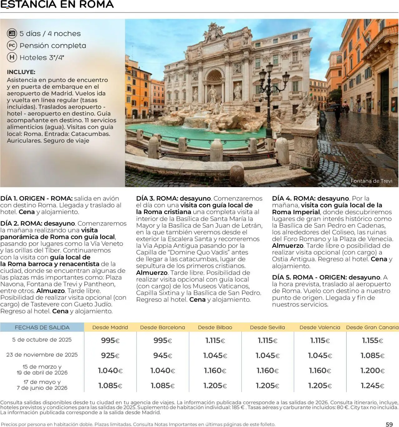 Viajes El Corte Inglés - Club de Vacaciones - Vacaciones Económicas Personalizado - Página de 59 - Válido desde 01/09/2025