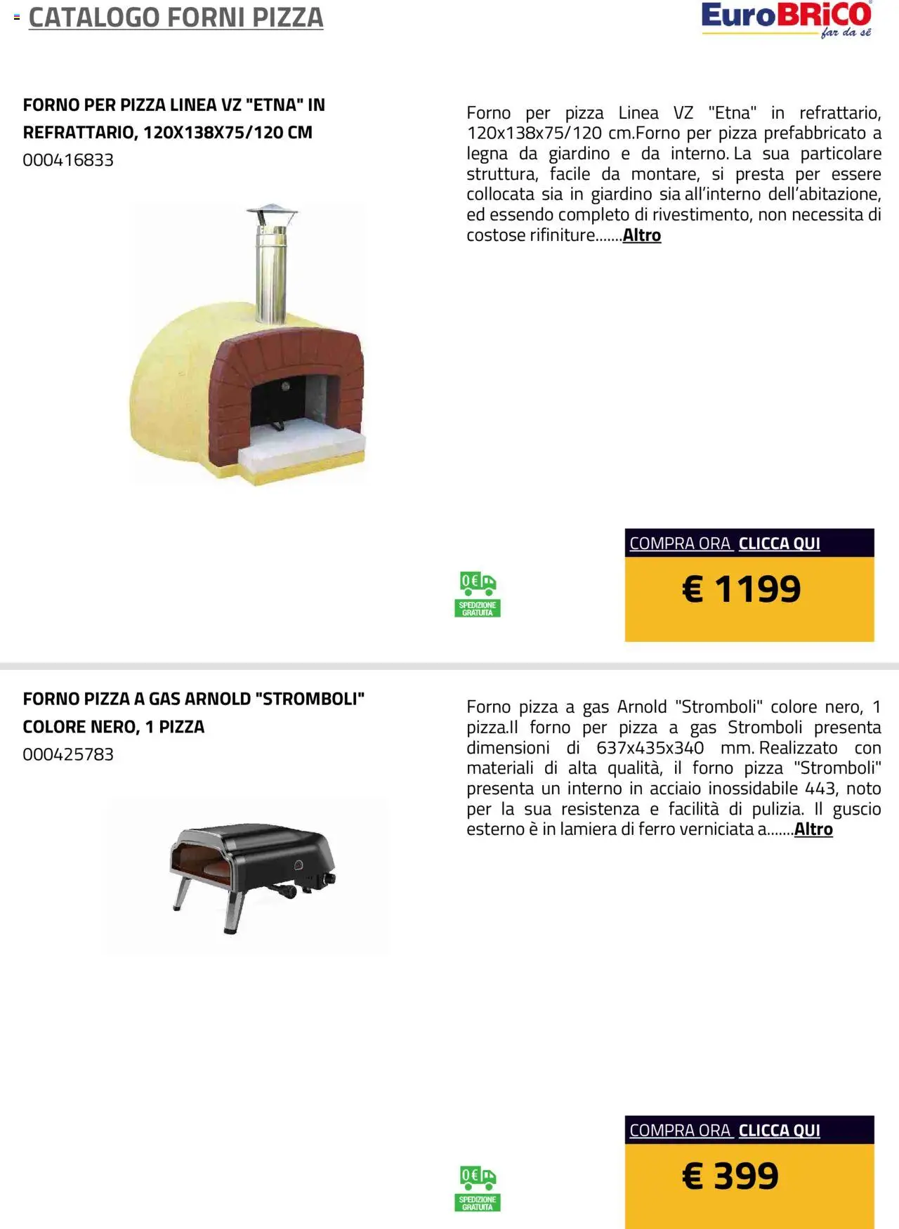 Eurobrico Forni Pizza catalogo - pagina 10 - valido dal 23/07/2025