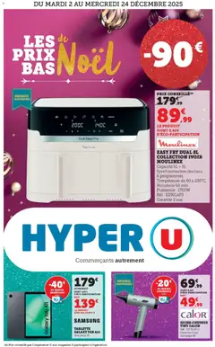 Aperçu Hyper U - Noël à prix bas valable à partir du 02/12/2025