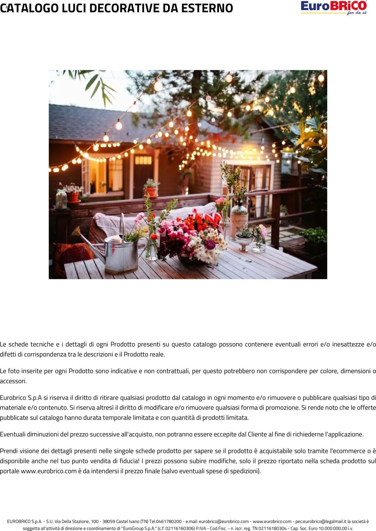 Eurobrico Luci Decorative da Esterno catalogo - pagina 22 - valido dal 23/07/2025