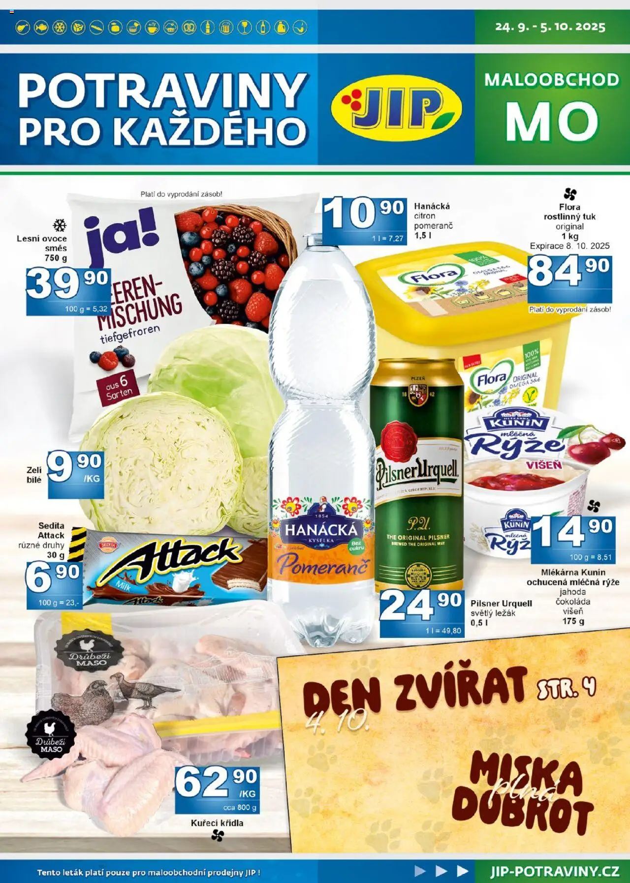 Jip leták - strana 1- platný od 24.09.2025