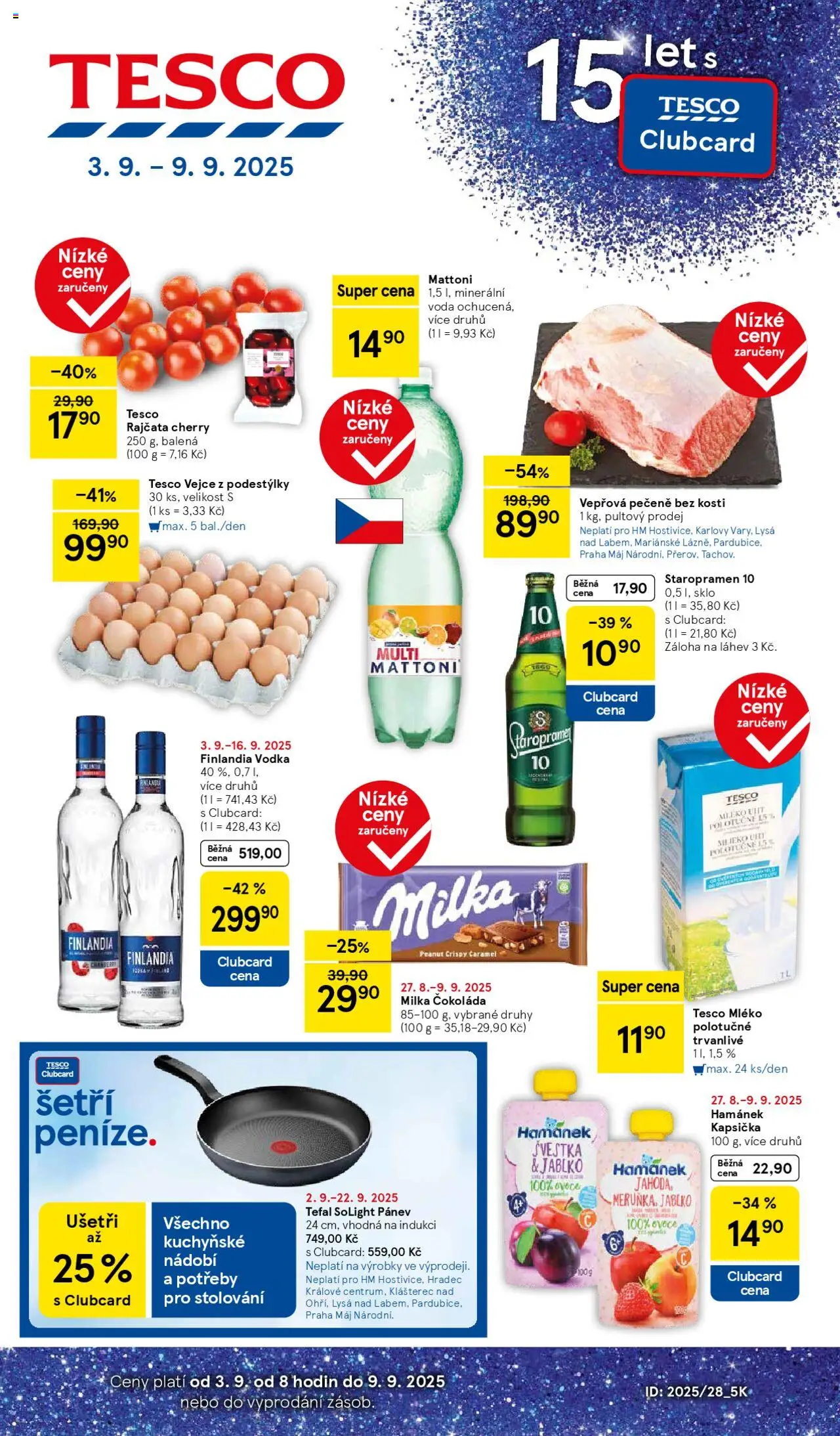 Tesco leták - Hypermarket - strana 1- platný od 03.09.2025