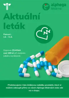 Náhled Alphega lékárna nabídka platný od 01.08.2025