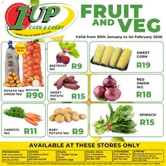 Preview 1UP Cash & Carry Fruit & Veg Specials valid from 30/01/2026