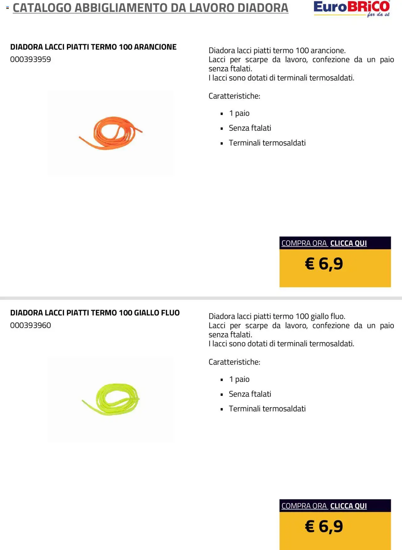 Eurobrico Abbigliamento da Lavoro Diadora catalogo - pagina 3 - valido dal 23/07/2025