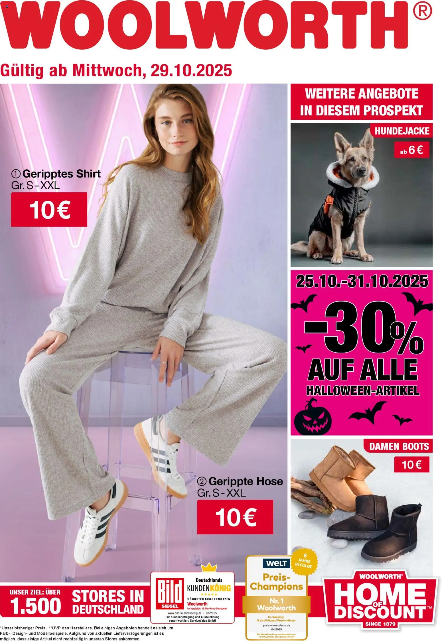 Woolworth Prospekt 	 - Seite 1 - gültig ab 29.10.2025
