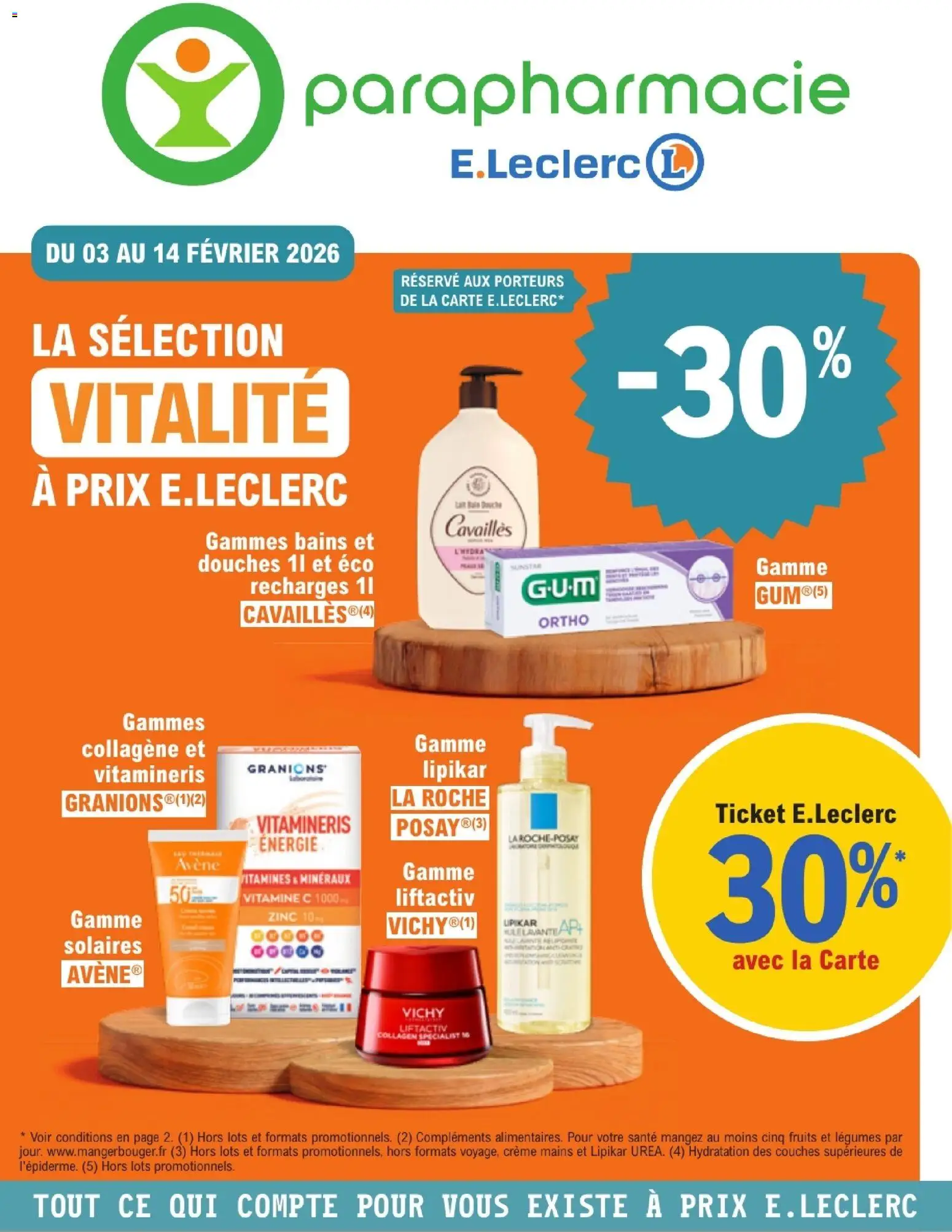 E.Leclerc Parapharmacie - page 1 - valable à partir du 03/02/2026