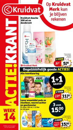 Kruidvat folder week 14 geldig vanaf 31-03-2026