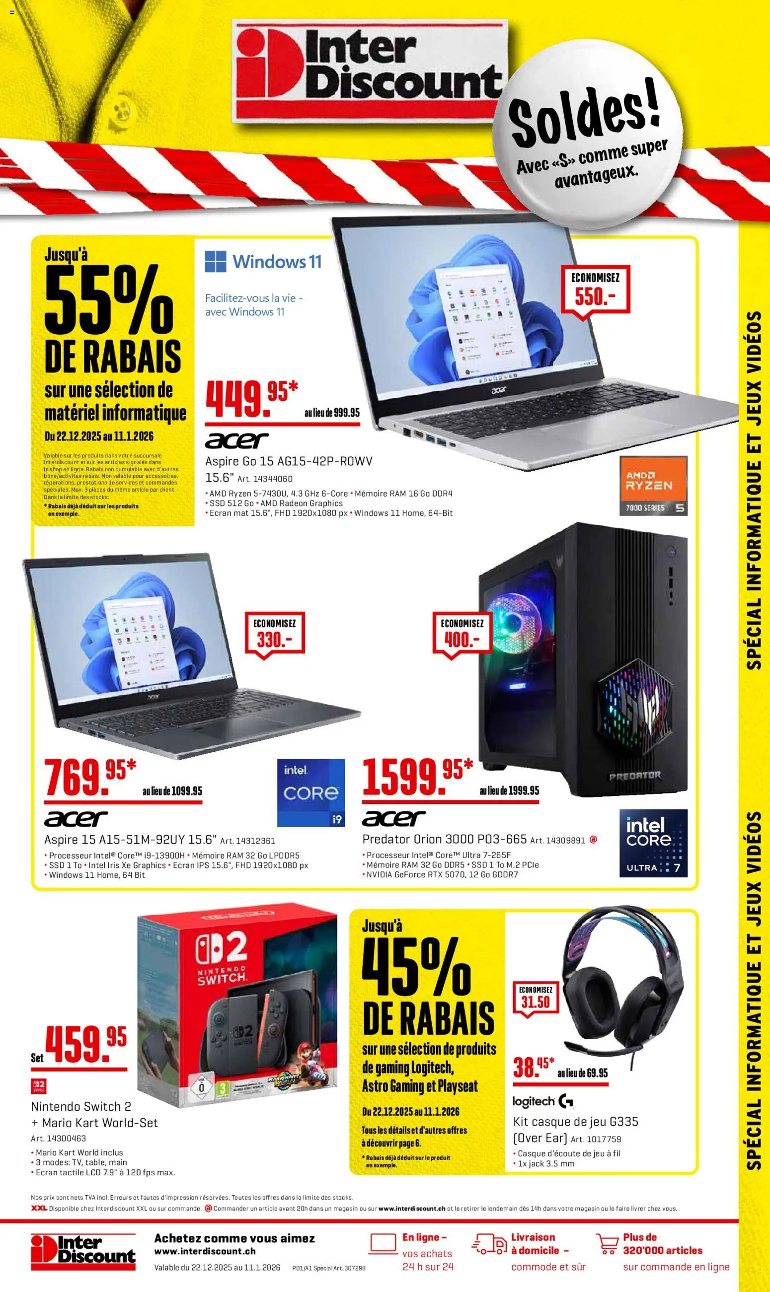 Interdiscount Aktionen Soldes - Seite 1- gültig ab 22.12.2025