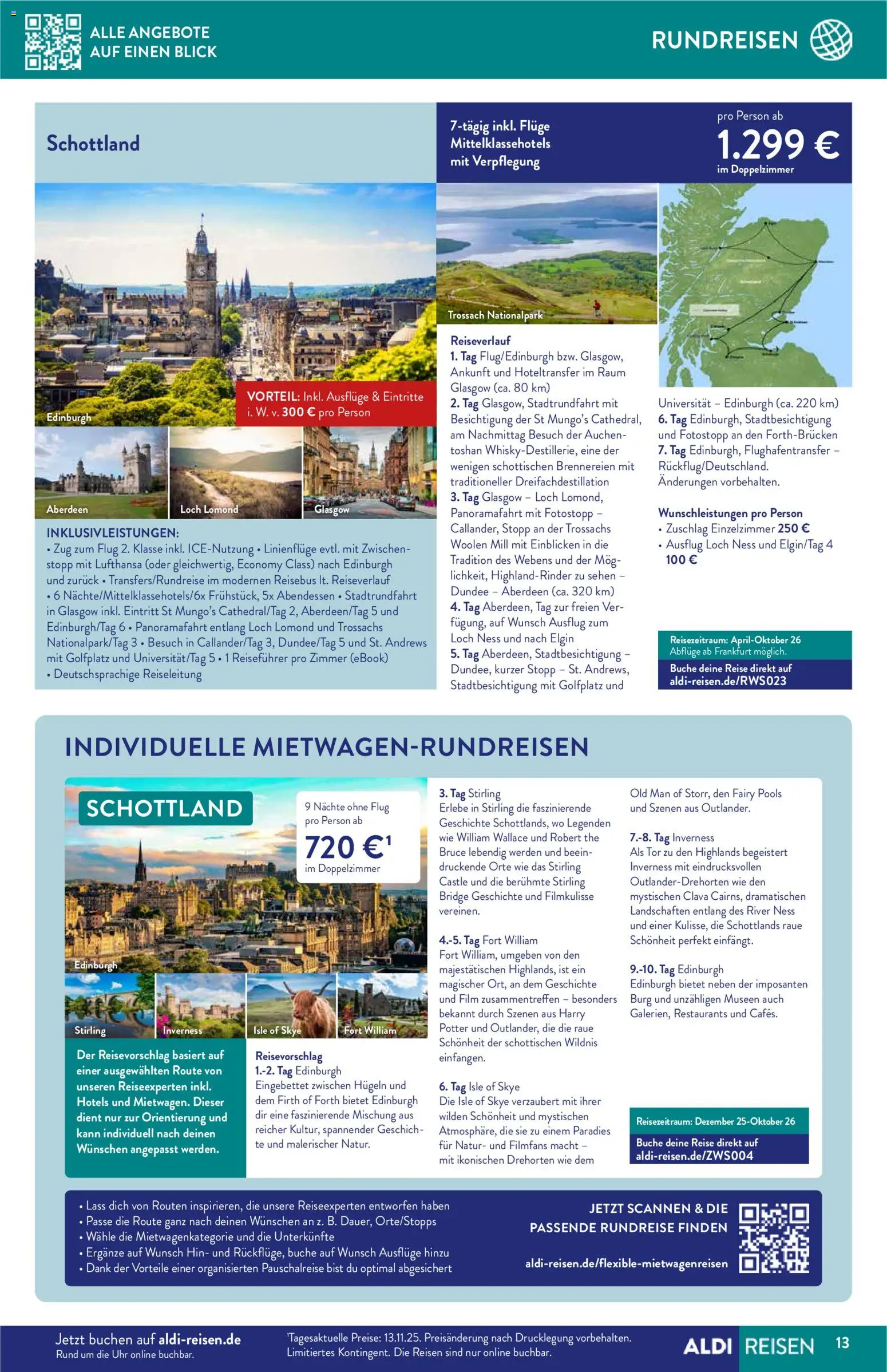Aldi Reisen  Reisemagazin - Seite 13 - gültig ab 01.12.2025
