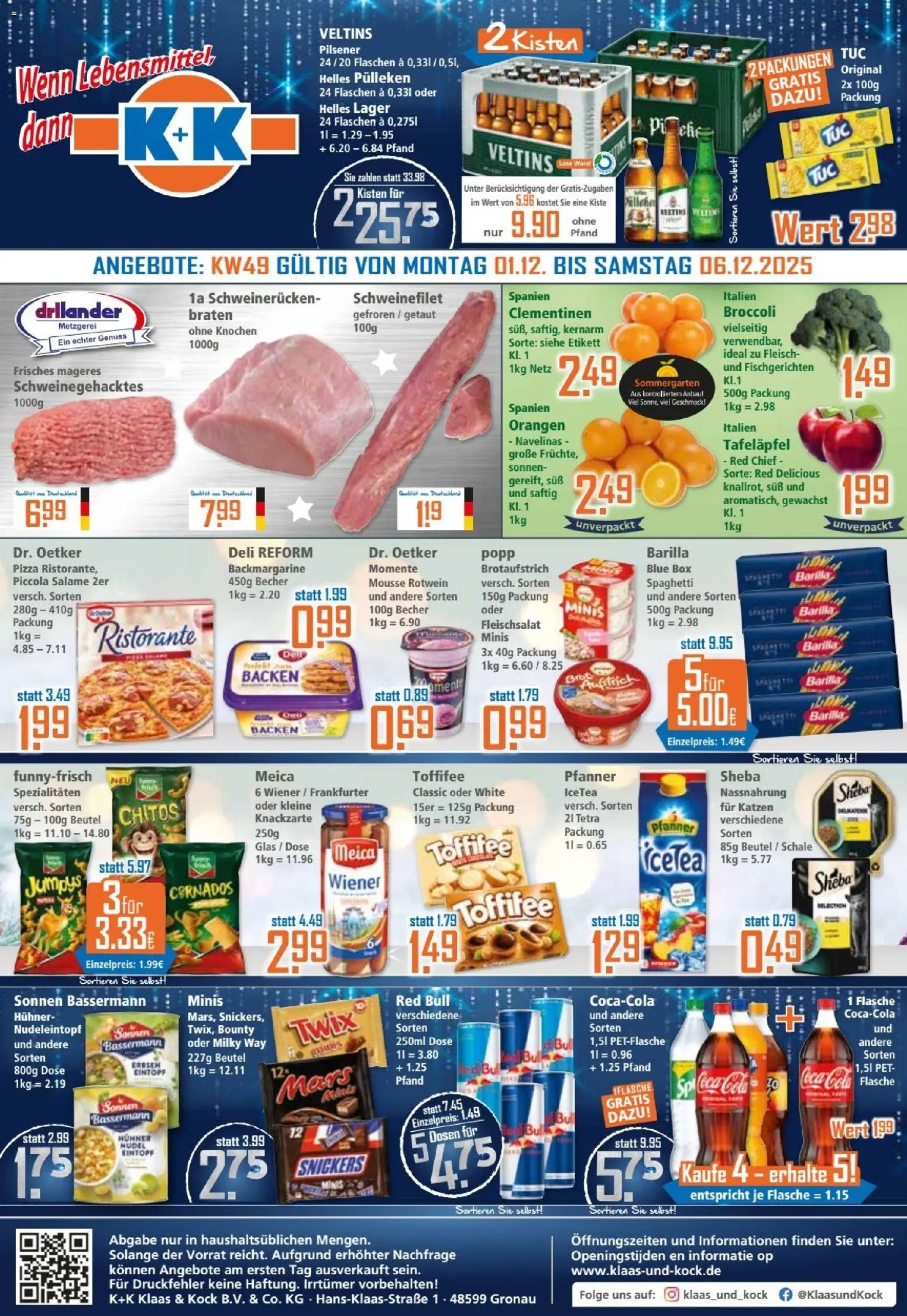 Klaas & Kock Prospekt - Seite 1 - gültig ab 01.12.2025