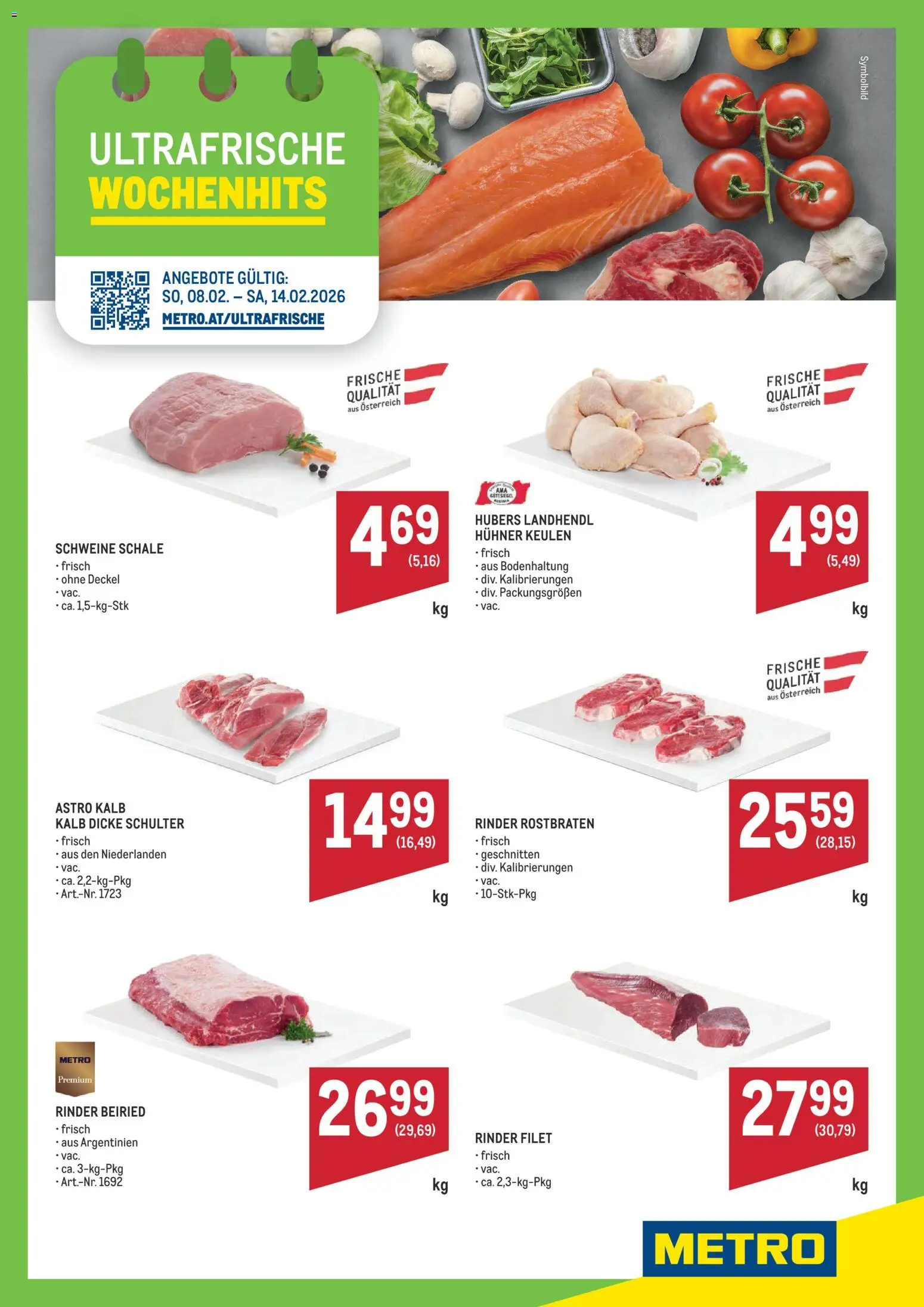 Metro Angebote Wochenhits - Seite 1- gültig ab 08.02.2026
