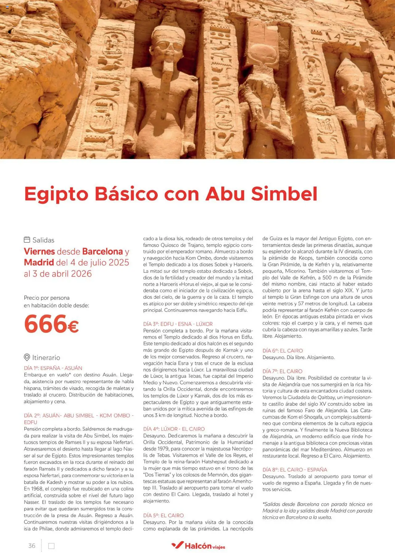 Halcón Viajes Egipto - Página de 36 - Válido desde 01/07/2025