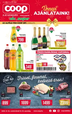Előnézet COOP - Abc & szuper / Alföld Pro-Coop Zrt. érvényes 2025.12.04.-tól
