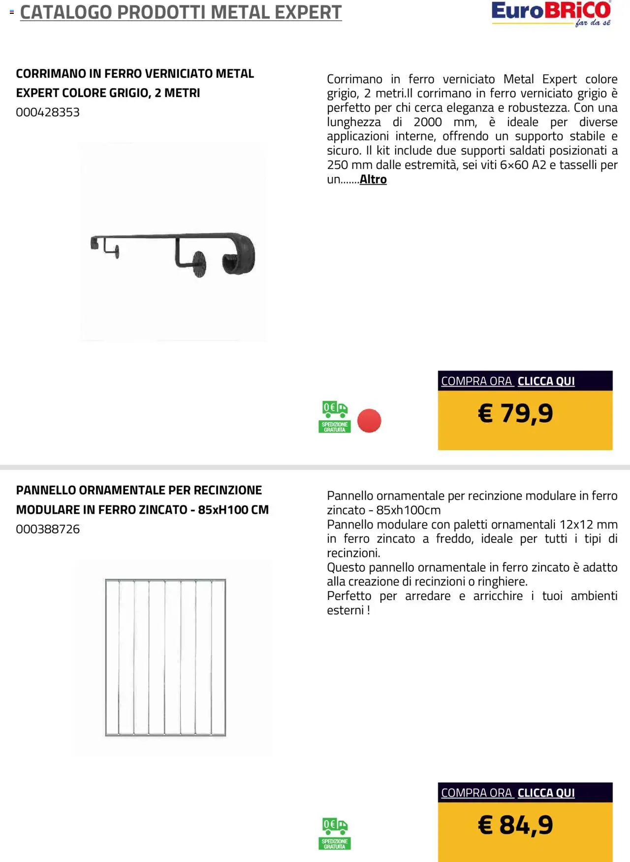 Eurobrico Prodotti Metal Expert catalogo - pagina 8 - valido dal 23/07/2025