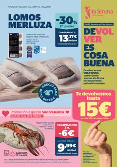 Vista previa del folleto La Sirena folleto válido desde 29/01/2026