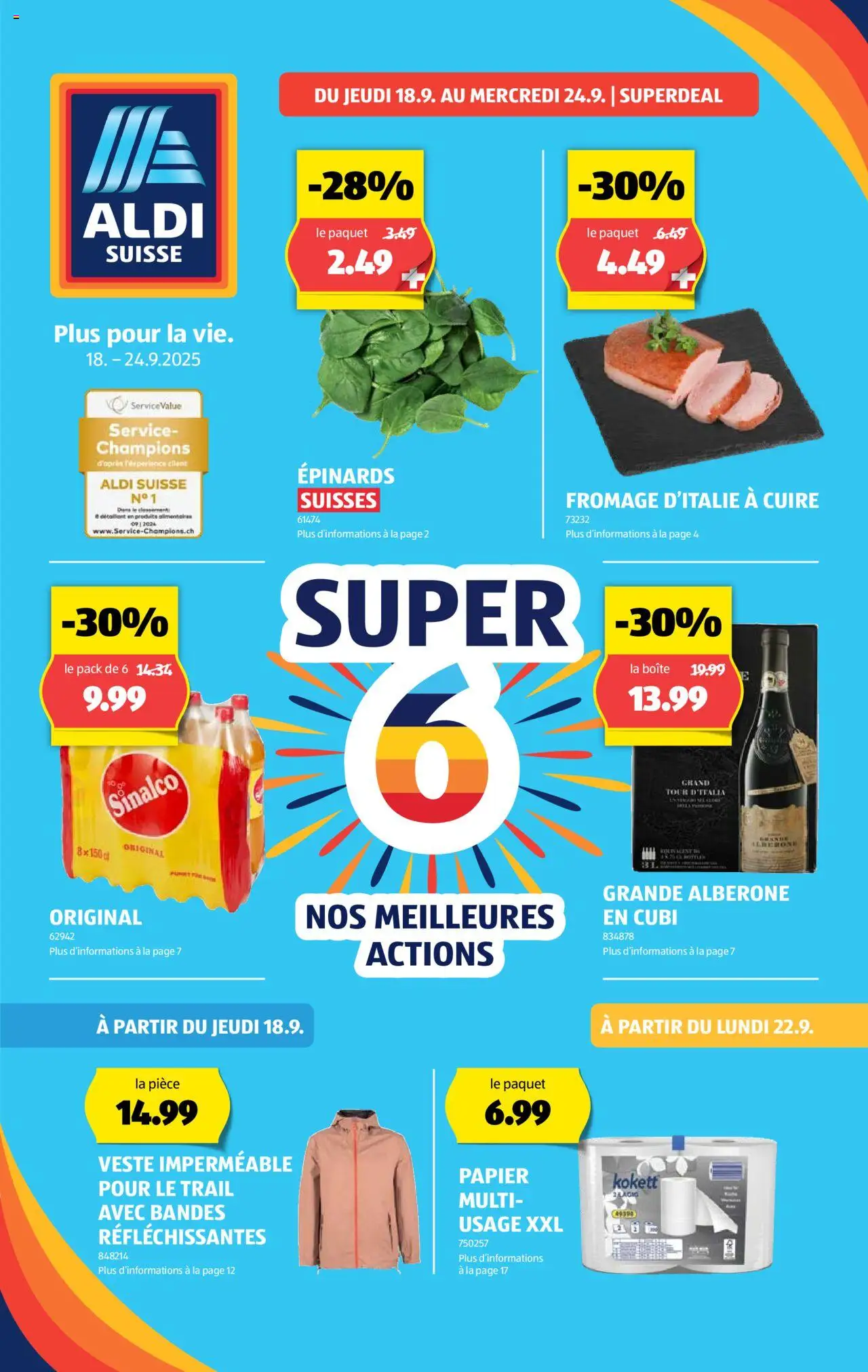 Aldi Aktionen FR - Seite 1- gültig ab 18.09.2025