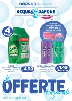 Anteprima Volantino Acqua e Sapone	 valida dal 10/08/2025