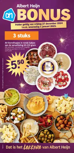 Albert Heijn folder week  / de la semaine 52 geldig vanaf 27/12/2025