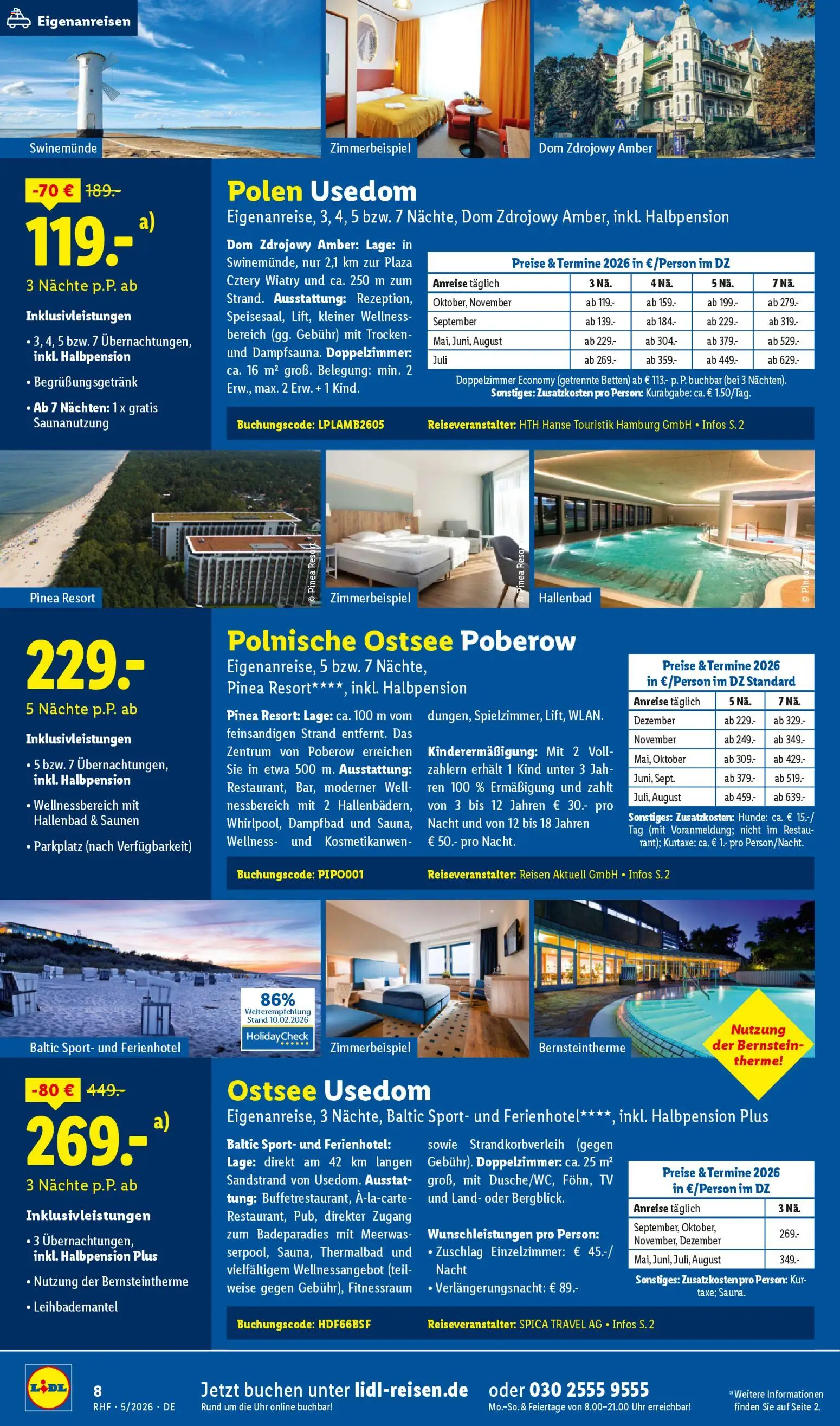 Lidl Reisen Prospekt 	 - Seite 8 - gültig ab 29.04.2026