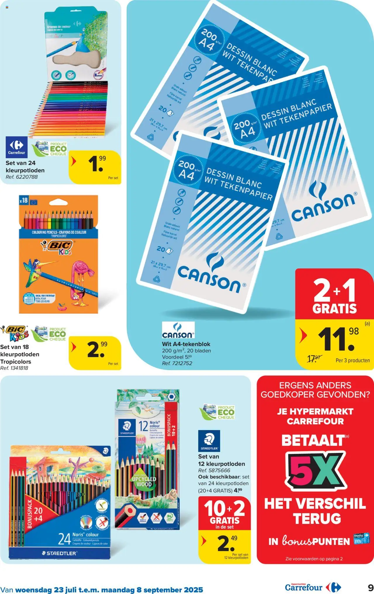 Carrefour - Hypermarkten Back to School - pagina 9- geldig vanaf 23/07/2025