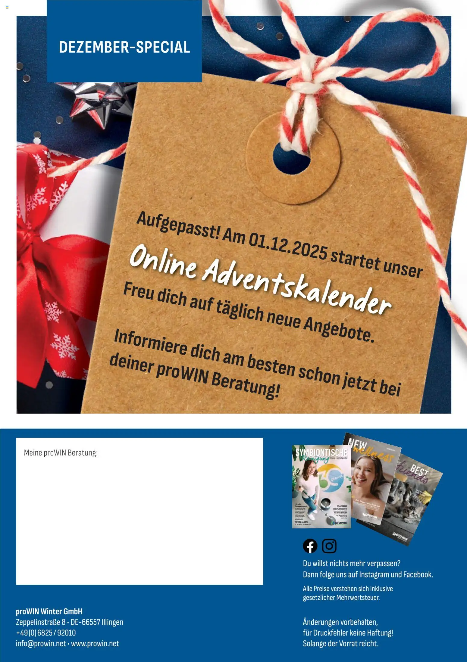 Prowin Angebote ProWIN Dezember/Januar 2026 - Seite 16 - gültig ab 01.12.2025