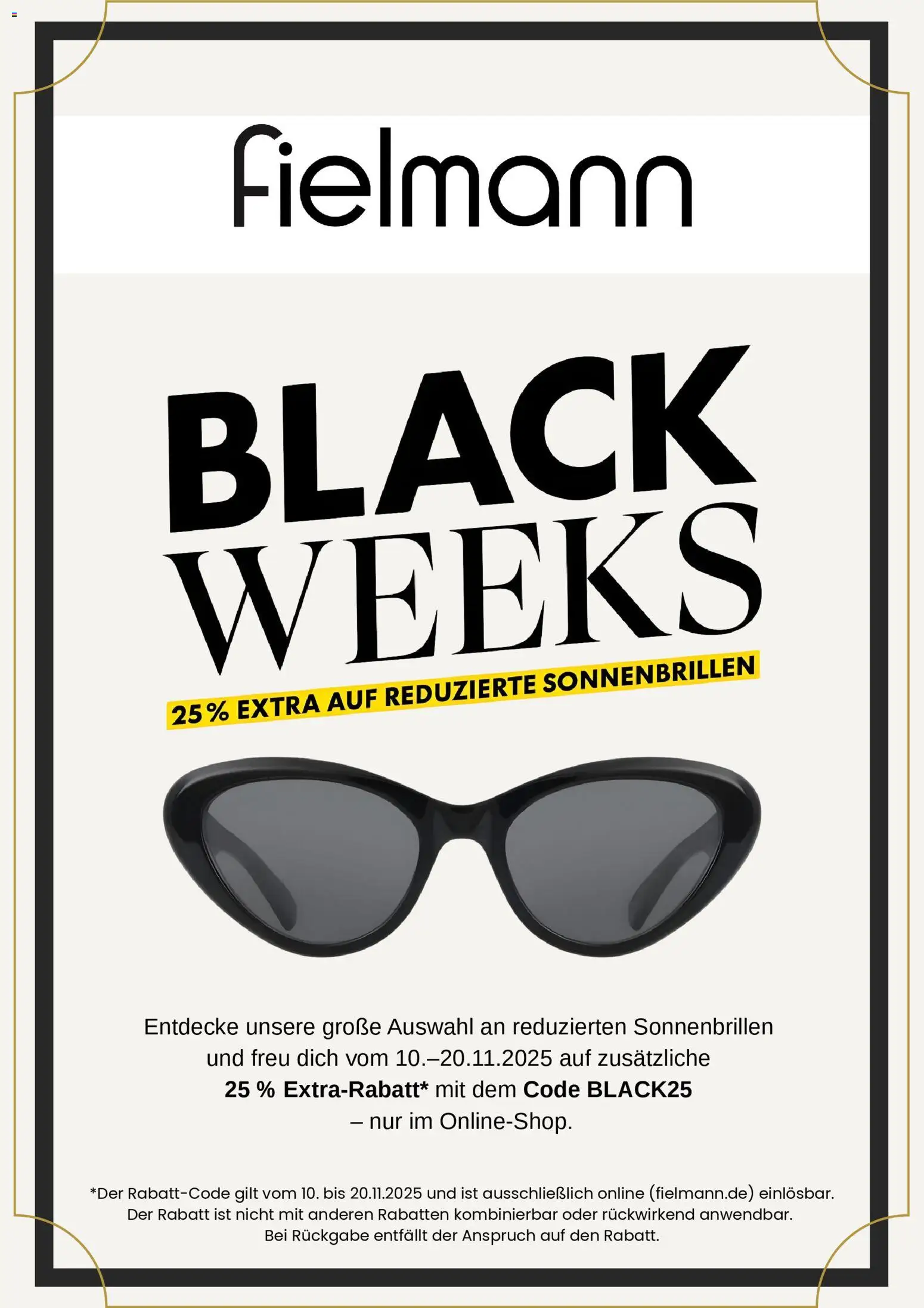 Fielmann - Black Friday - Seite 1 - gültig ab 10.11.2025