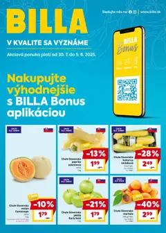 Billa leták platný od 30.07.2025