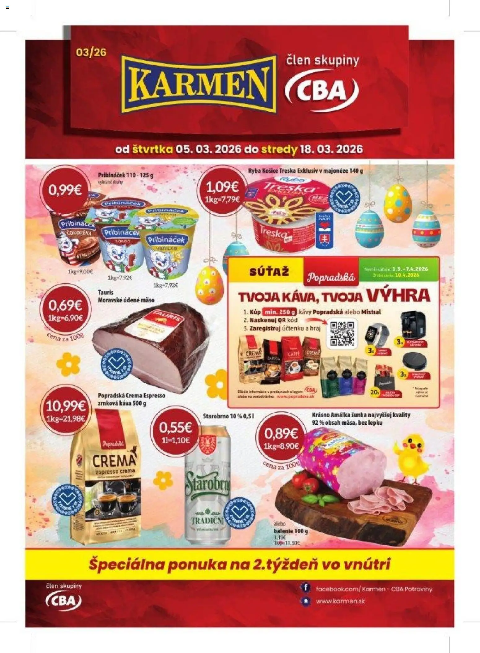KARMEN CBA leták - strana 1- platný od 05.03.2026