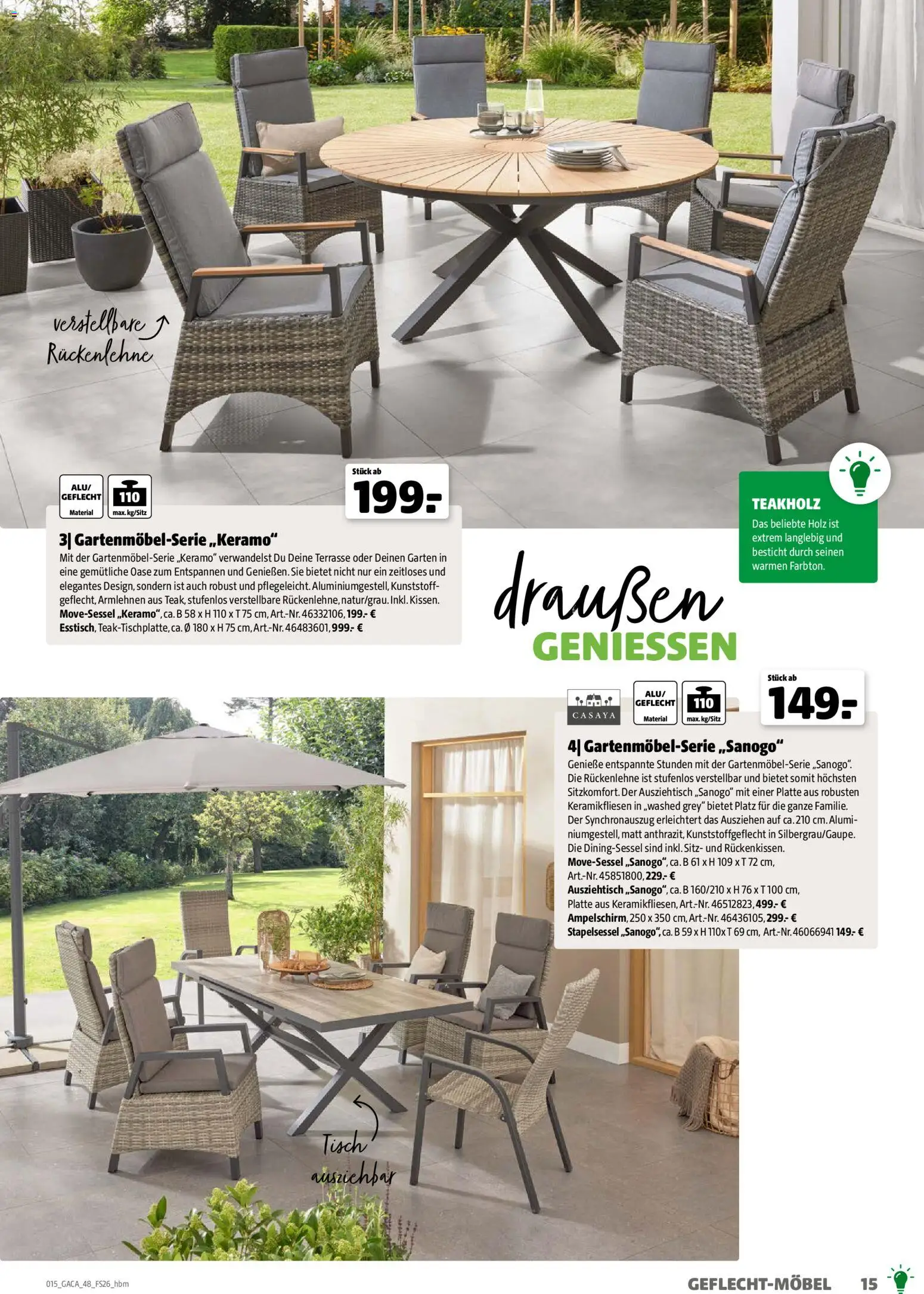 Hagebau Gartenmöbelsortiment - Seite 15 - gültig ab 02.03.2026