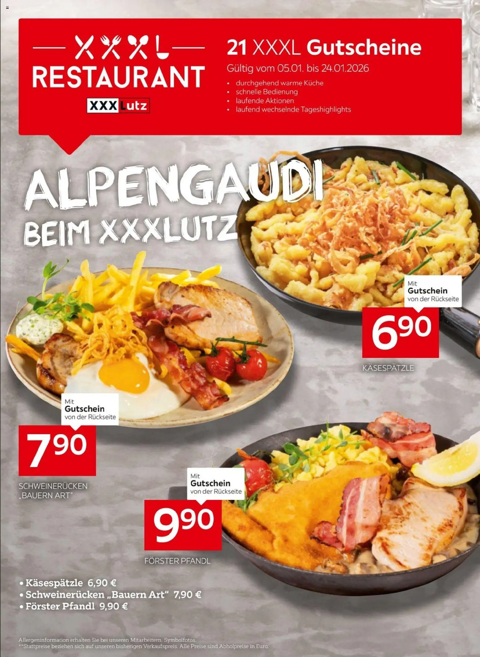 XXXLutz Alpengaudi - Seite 1- gültig ab 05.01.2025