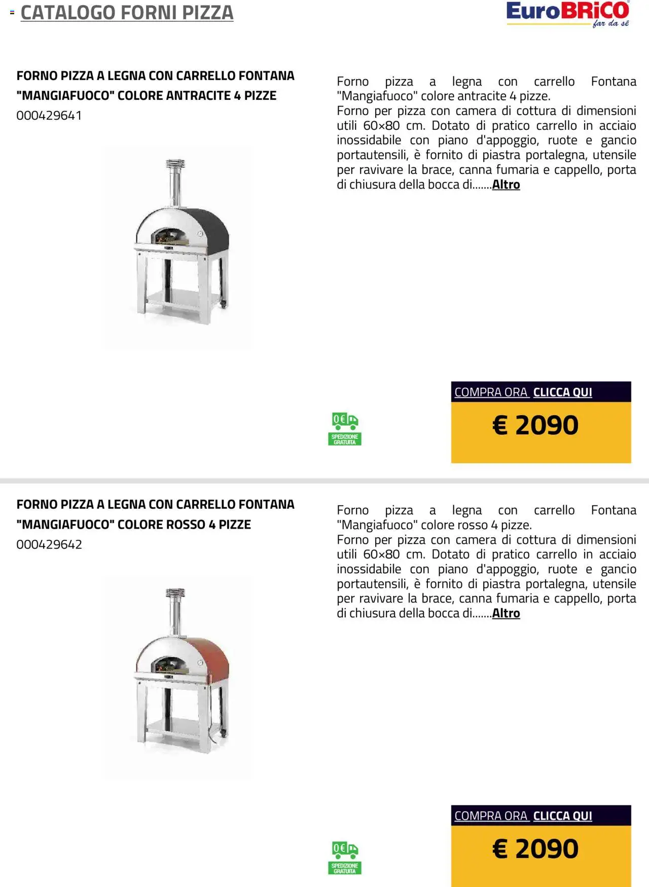 Eurobrico Forni Pizza catalogo - pagina 20 - valido dal 23/07/2025