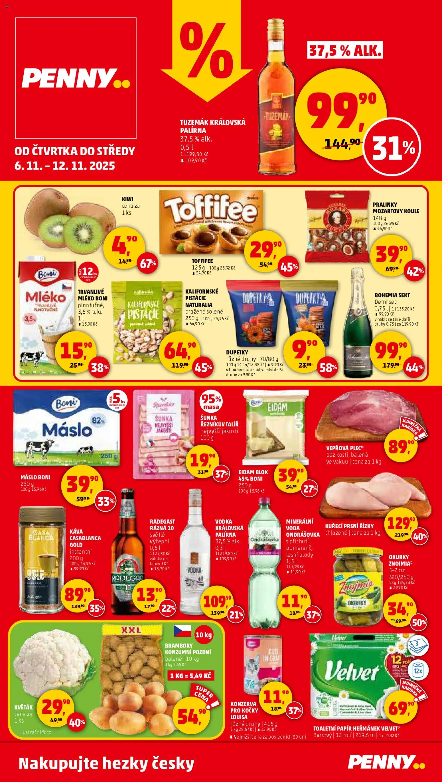 Penny Market leták - Čtvrtečník - strana 1- platný od 06.11.2025