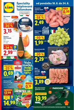 Lidl leták platný od 18.08.2025
