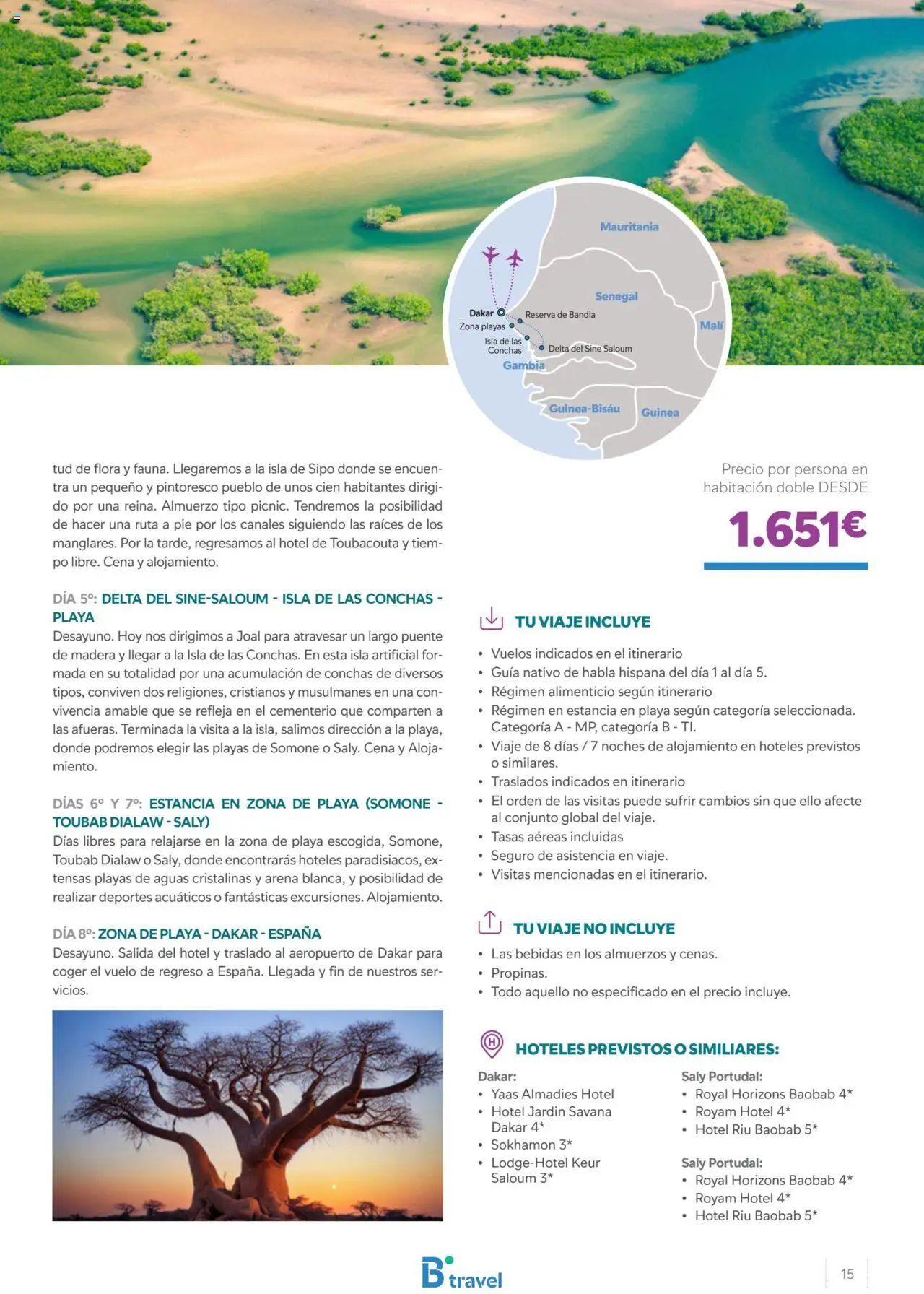 B the travel brand Senegal  - Página de 15 - Válido desde 26/04/2024