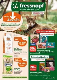 Előnézet Fressnapf Akciós újság érvényes 2025.09.11.-tól