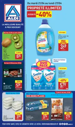 Aperçu Aldi catalogue valable à partir du 21/04/2026