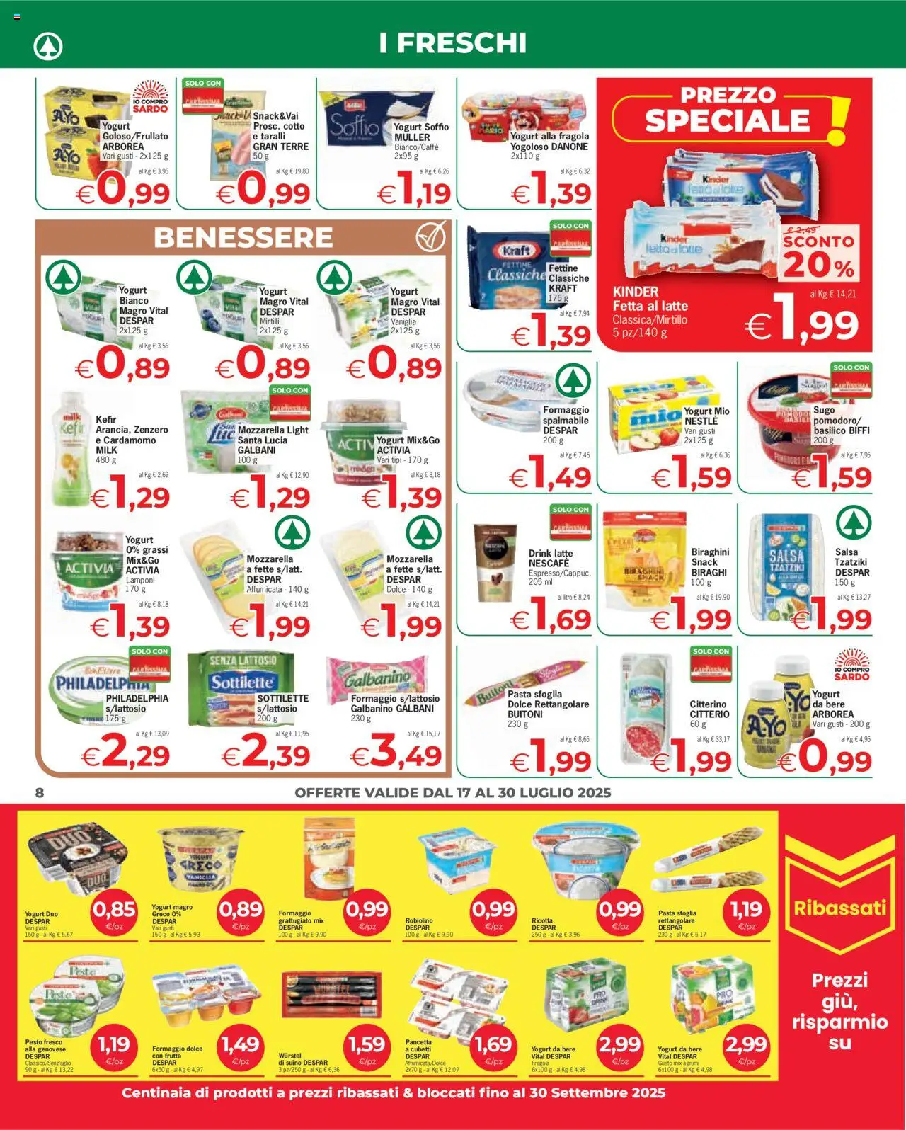 Volantino Eurospar	 - pagina 8 - valido dal 17/07/2025