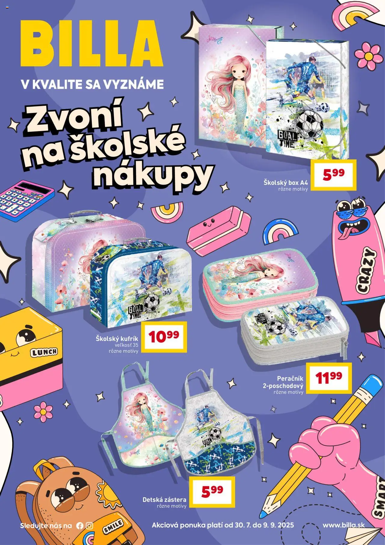 Billa zvoní na školské nákupy - strana 1- platný od 30.07.2025