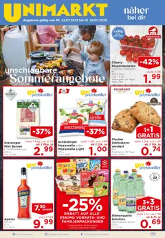 Vorschau Unimarkt - Broschüre gültig ab 23.07.2025