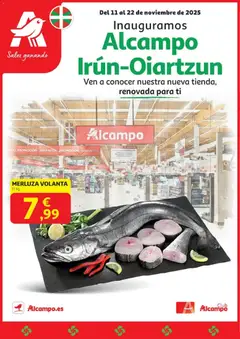 Vista previa del folleto Alcampo - Reapertura Irun Oiartzun  válido desde 11/11/2025