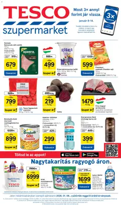 Előnézet Tesco Szupermarket - Akciós újság  érvényes 2026.01.08.-tól