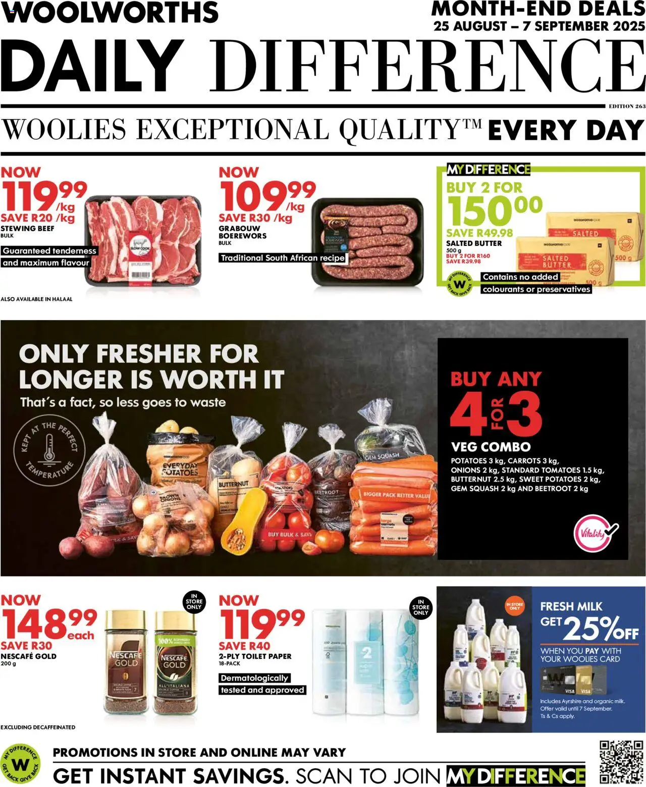 Woolworths Specials - page 1- valid from 25/08/2025