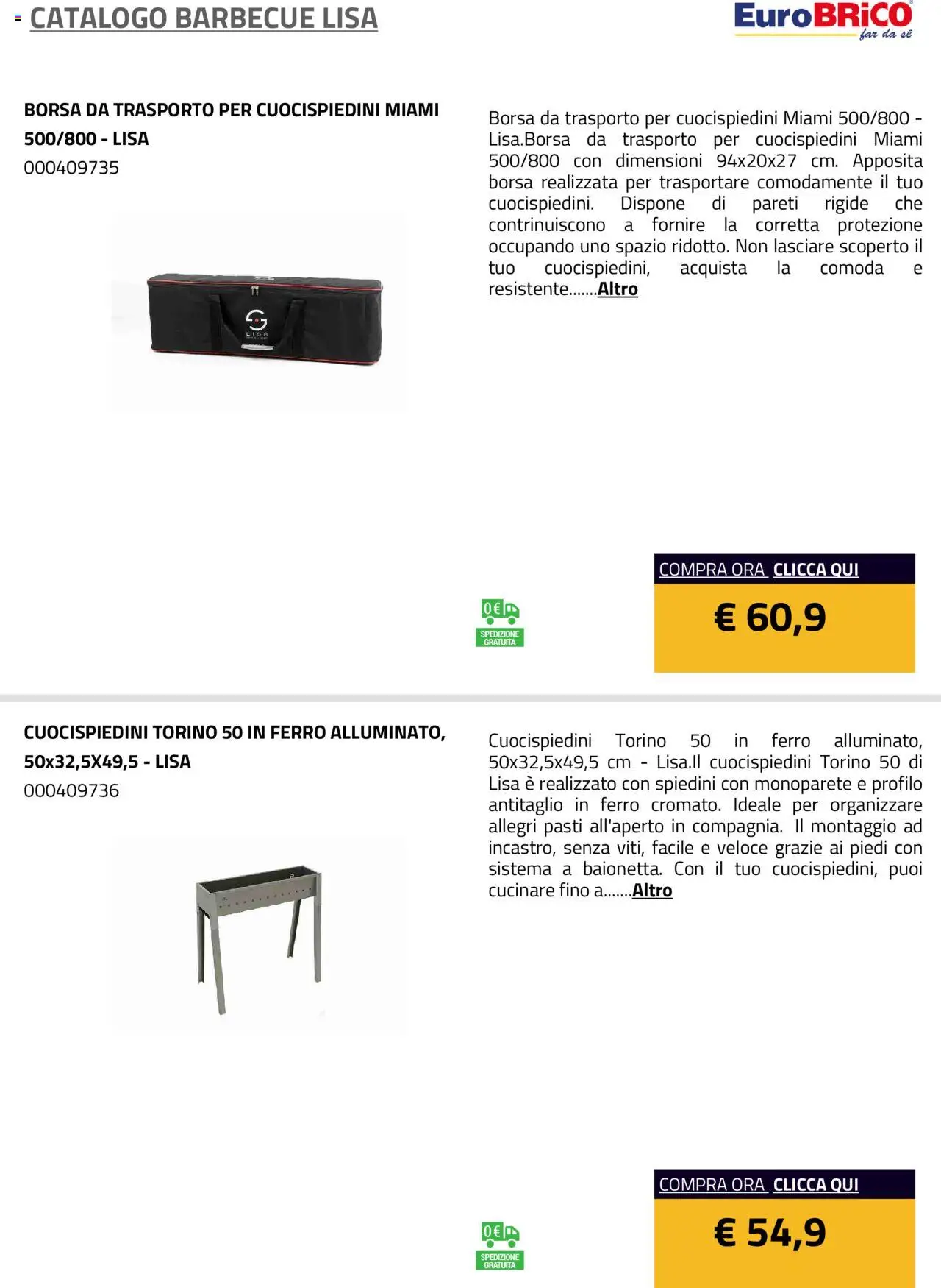 Eurobrico Barbecue Lisa catalogo - pagina 8 - valido dal 23/07/2025