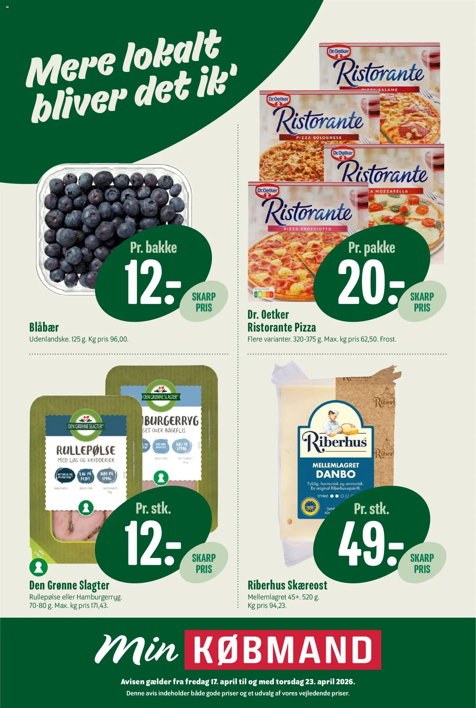 Min Købmand - Tilbudsavis uge 17 - side 1- gyldig fra 17/04/2026