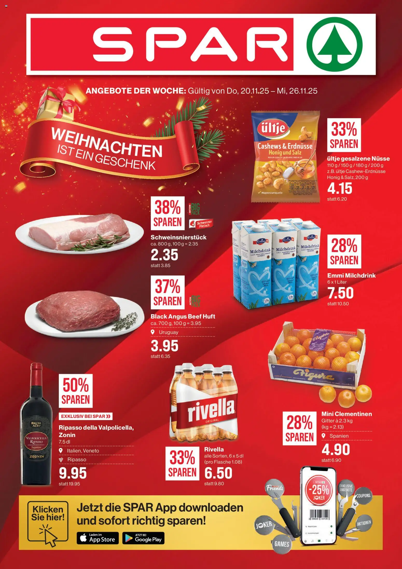 SPAR Aktionen - Seite 1- gültig ab 20.11.2025