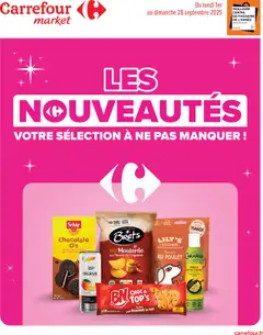 Aperçu Carrefour Market catalogue les nouveautés de septembre valable à partir du 01/09/2025
