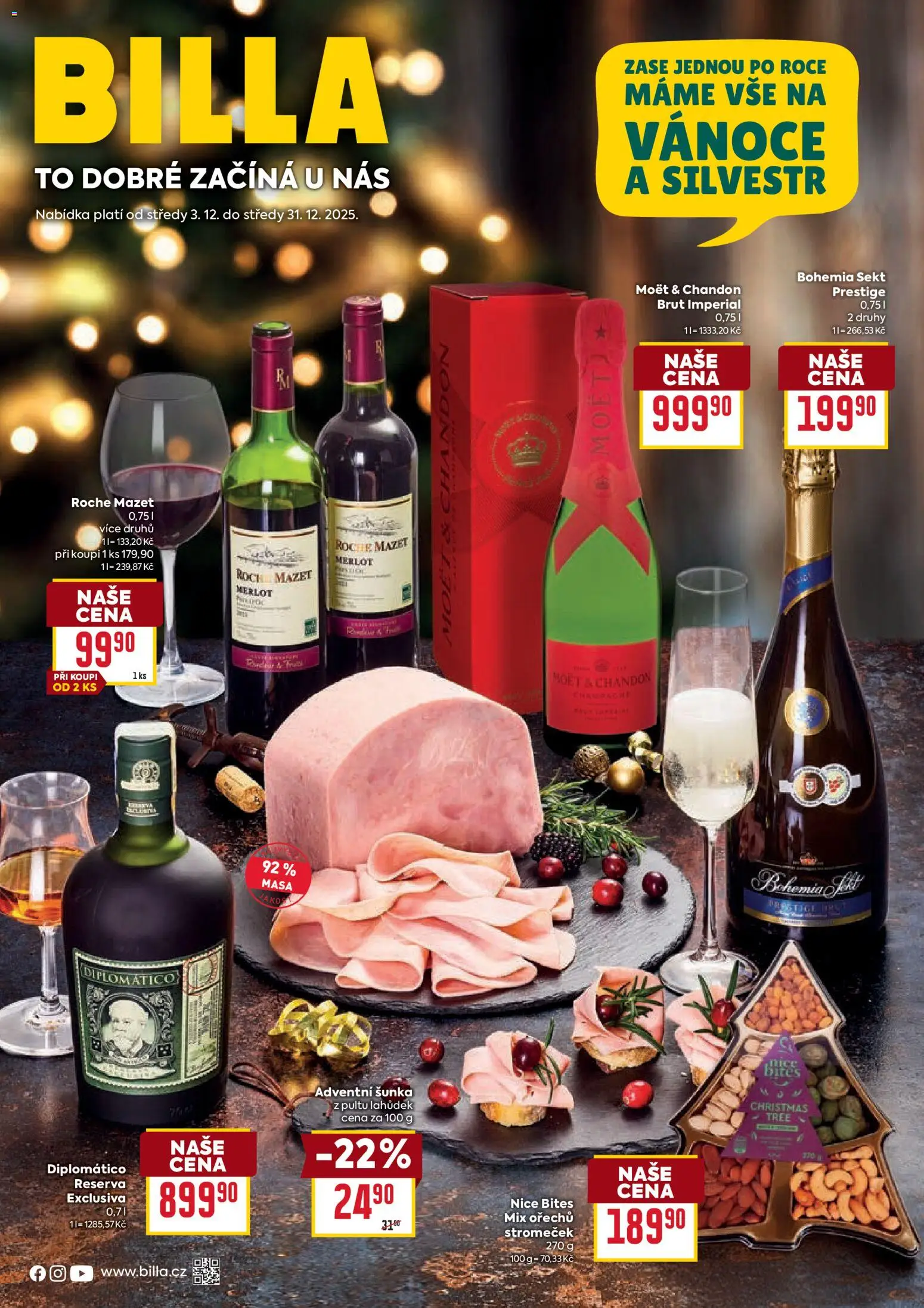 Billa leták - Delikatesy - strana 1- platný od 03.12.2025