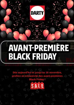 Aperçu Darty Black Friday valable à partir du 05/11/2025