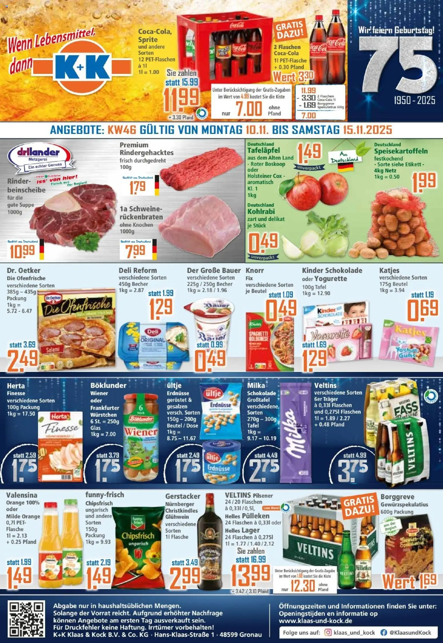 Klaas & Kock Prospekt - Seite 1 - gültig ab 10.11.2025